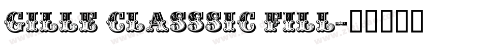Gille Classsic Fill字体转换